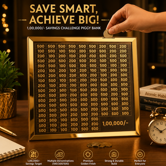 Wooden Piggy Bank (100000 saving)